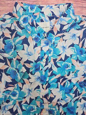 American Eagle Mens Short Sleeve Floral Shirt Size XXL